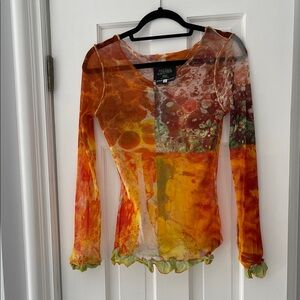 Jean Paul Gaultier Multicolor Long Sleeve Top
